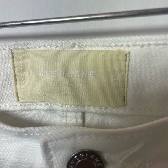 Everlane The Straight-Leg Crop white bone denim jeans - Picture 4 of 10